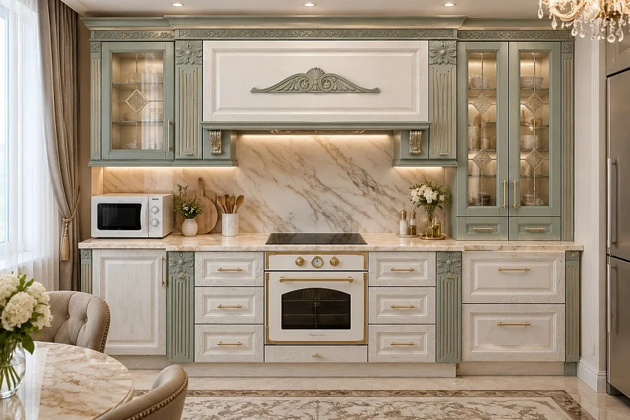Florence Kitchen (olive/vanilla) (price per 1 m/sq.)
