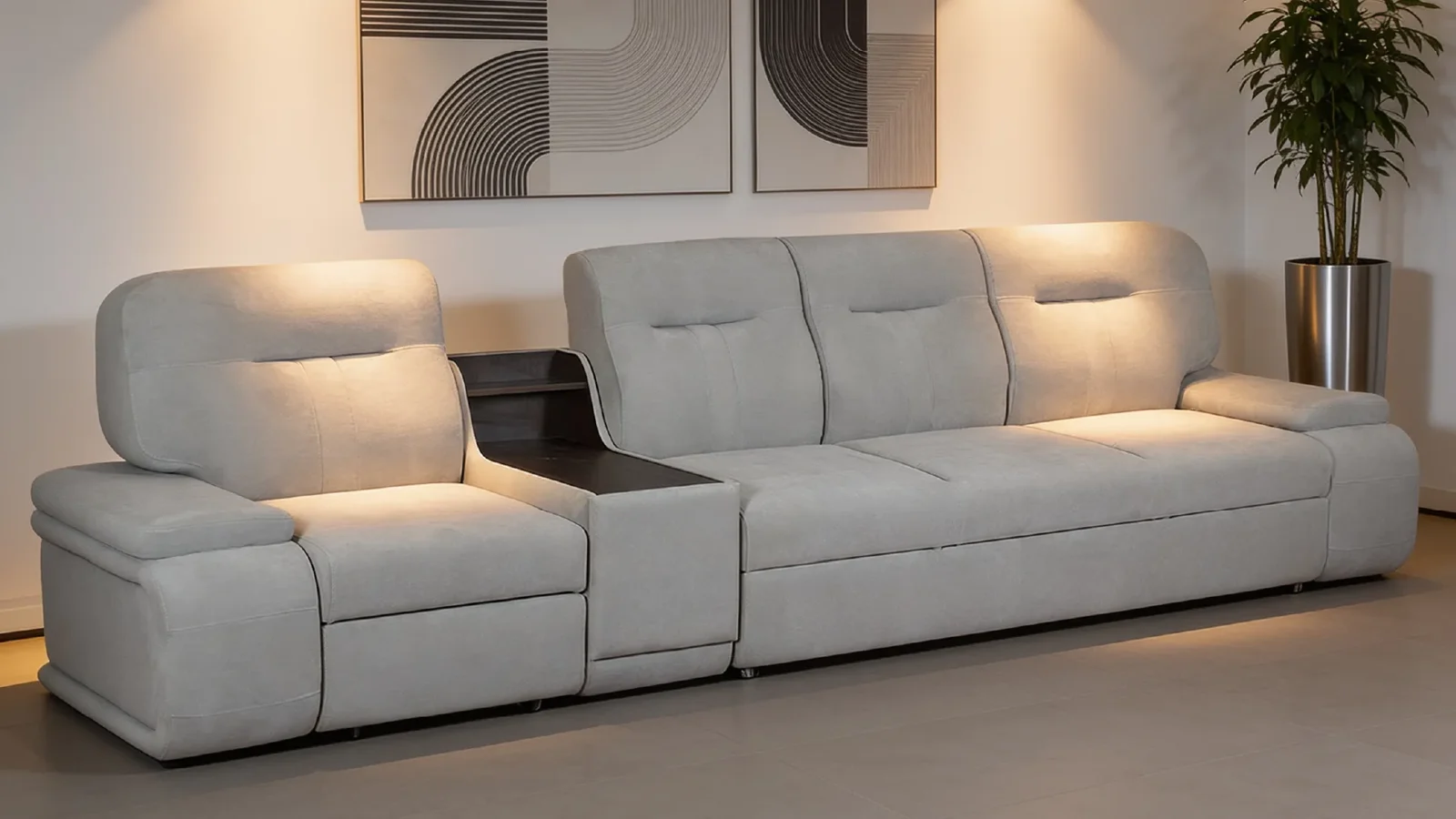 Dior sofa with an additional section