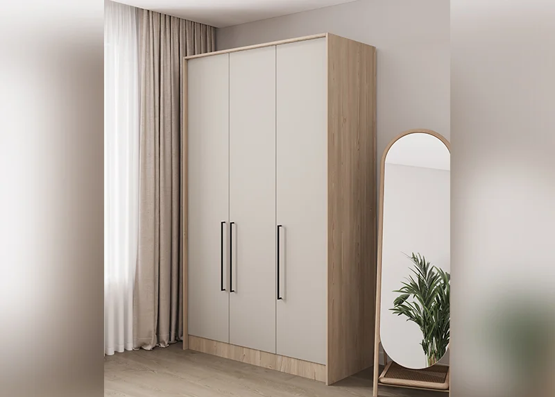 Softline 3-door cabinet, color - Muscat/Oak Jaggar light