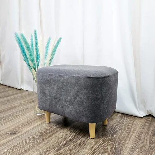 Lekki Oval Ottoman, Dark Grey